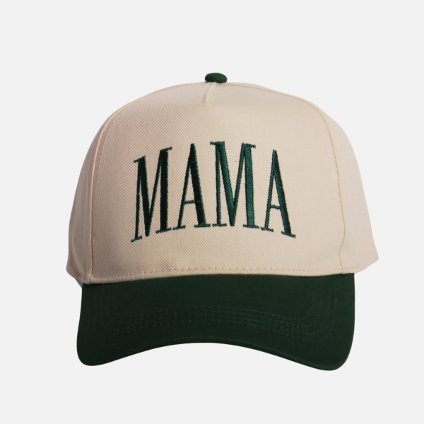 Wholesale mAMA Embroidered Two Baseball Cap One Fits Most Snap Back Closure Cot
