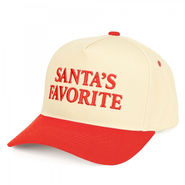 C.C TCM0109
Two Tone Embroidered "SANTA'S FAVORITE" Baseball Cap

- Snap Back Closure
- One Size Fits Most
- 100% Cotton