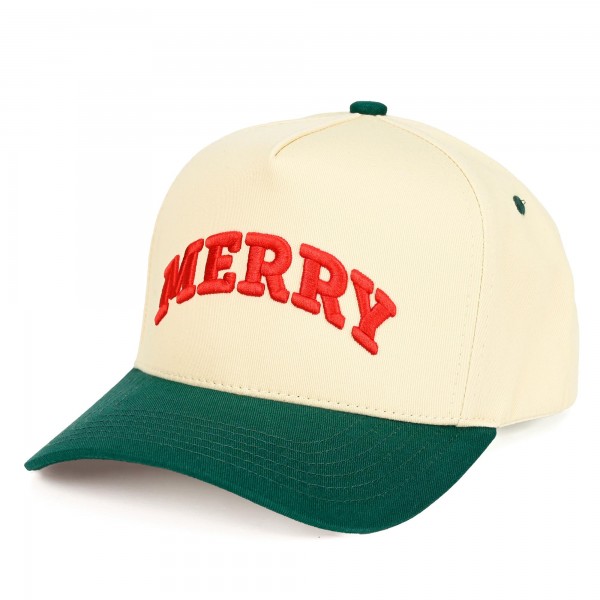 C.C TCM0111
Two Tone Embroidered "MERRY" Baseball Cap
- Snap Back Closure
- One Size Fits Most
- 100% Cotton