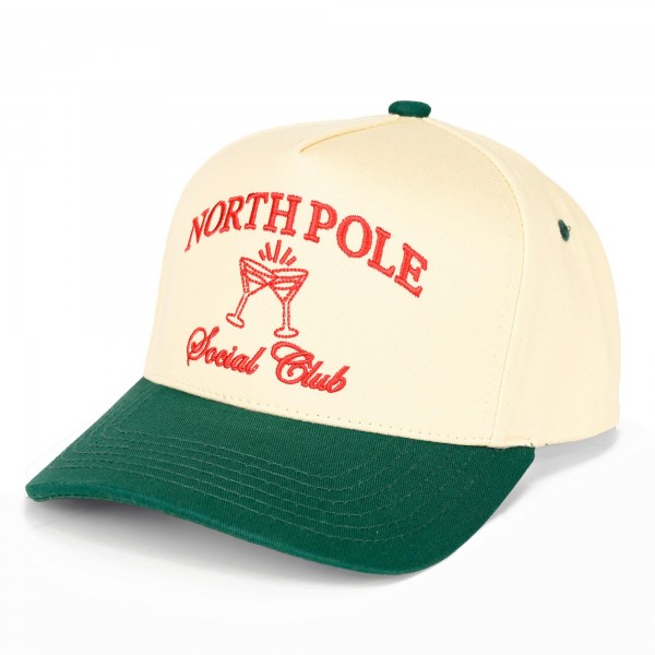 C.C TCM0108
Two Tone Embroidered "North Pole Social Club" Baseball Cap

- Snap Back Closure
- One Size Fits Most
- 100% Cotton