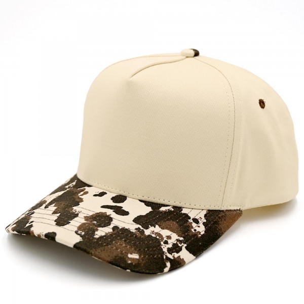 C.C TCM0010
Two Tone Cow Baseball Cap

- One Size Fits Most 
- Snap Back Closure 
- 100% Cotton 
