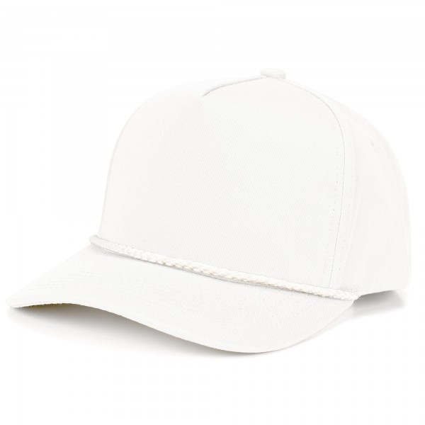 C.C TCM1003 
Canvas Baseball Cap With Twisted Rope Detail 

- Snap Back Closure 
- One Size Fits Most 
- 100% Cotton