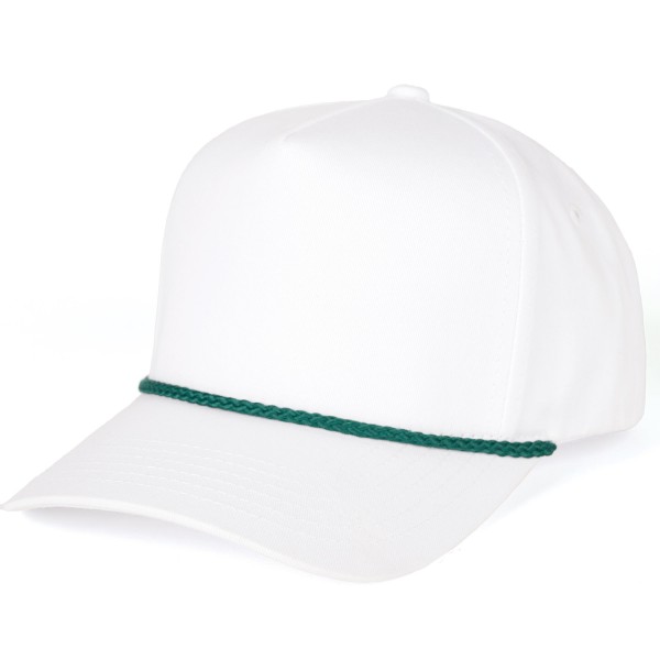 C.C TCM1003 
Canvas Baseball Cap With Twisted Rope Detail 

- Snap Back Closure 
- One Size Fits Most 
- 100% Cotton