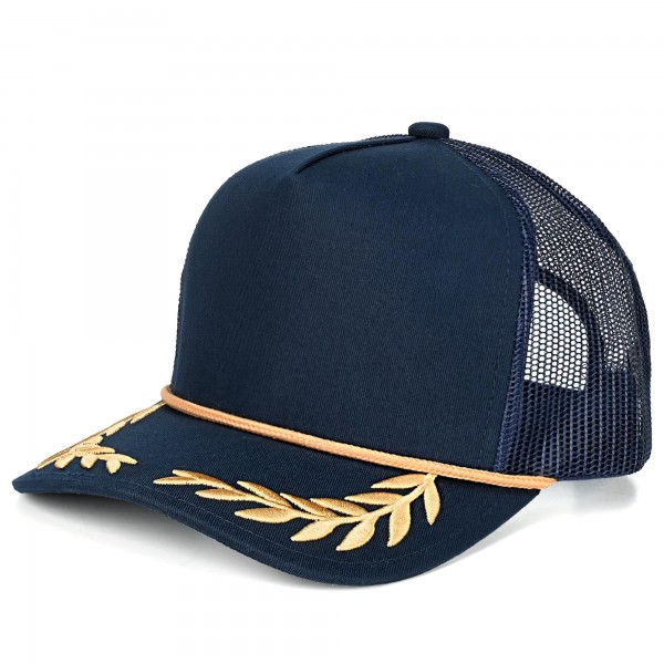 C.C TCM1010
Canvas Baseball Cap With Embroidered Leaves Detail 

- Snap Back Closure
- One Size Fits Most
- 100% Cotton