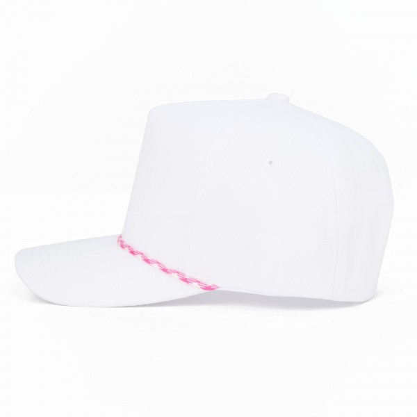 C.C TCM1014
Canvas Baseball Cap With Two Tone Rope Detail 

- Snap Back Closure
- One Size Fits Most
- 100% Cotton