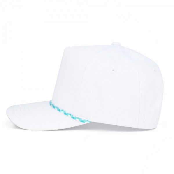 C.C TCM1014
Canvas Baseball Cap With Two Tone Rope Detail 

- Snap Back Closure
- One Size Fits Most
- 100% Cotton