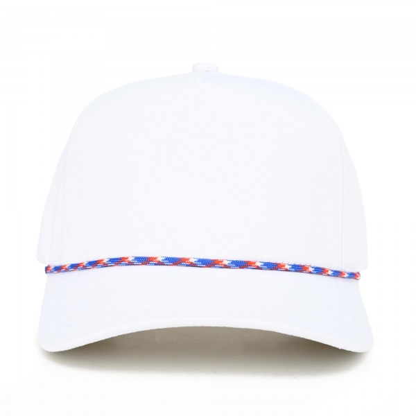 C.C TCM1015-USA
Canvas Baseball Cap With Americana Twisted Rope Detail 

- Snap Back Closure 
- One Size Fits Most 
- 100% Cotton