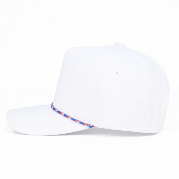 C.C TCM1015-USA
Canvas Baseball Cap With Americana Twisted Rope Detail 

- Snap Back Closure 
- One Size Fits Most 
- 100% Cotton