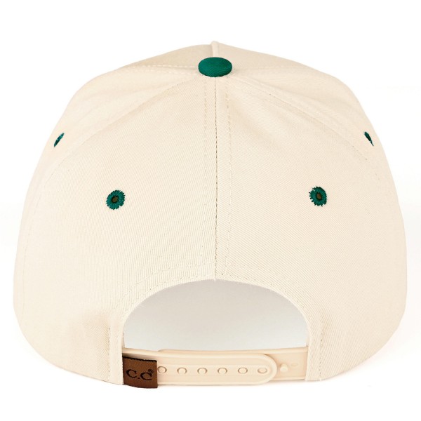 C.C TCM0092 Two Tone "Y'ALL NEED JESUS'" Canvas Embroidered Baseball Cap - Snap Back Closure - One Size Fits Most - 100% Cotton view 5