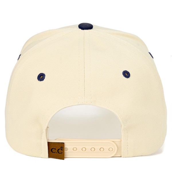 C.C TCM0092 Two Tone "Y'ALL NEED JESUS'" Canvas Embroidered Baseball Cap - Snap Back Closure - One Size Fits Most - 100% Cotton view 5