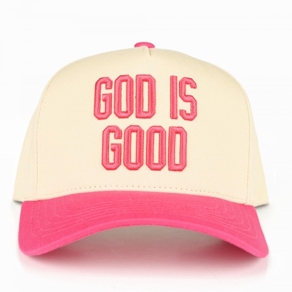 C.C TCM0093
Two Tone "GOD ID GOOD" Canvas Embroidered Baseball Cap

- Snap Back Closure
- One Size Fits Most
- 100% Cotton