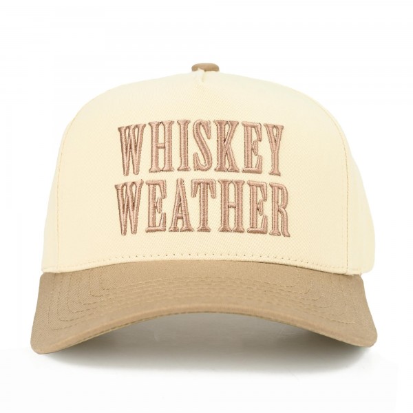C.C TCM0096
Two Tone "WHISKEY WEATHER'" Canvas Embroidered Baseball Cap

- Snap Back Closure
- One Size Fits Most
- 100% Cotton