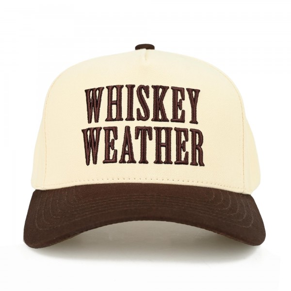 C.C TCM0096
Two Tone "WHISKEY WEATHER'" Canvas Embroidered Baseball Cap

- Snap Back Closure
- One Size Fits Most
- 100% Cotton