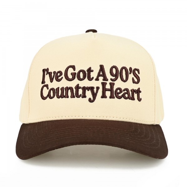 C.C TCM0097
Two Tone "I've Got A 90's Country Heart'" Canvas Embroidered Baseball Cap

- Snap Back Closure
- One Size Fits Most
- 100% Cotton