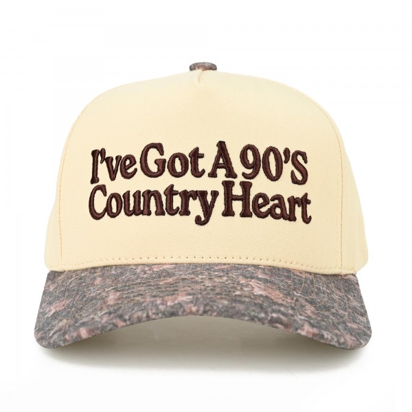 C.C TCM0097
Two Tone "I've Got A 90's Country Heart'" Canvas Embroidered Baseball Cap

- Snap Back Closure
- One Size Fits Most
- 100% Cotton