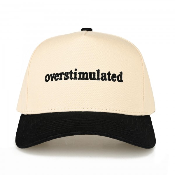 C.C TCM0099
Two Tone "overstimulated" Canvas Embroidered Baseball Cap

- Snap Back Closure
- One Size Fits Most
- 100% Cotton