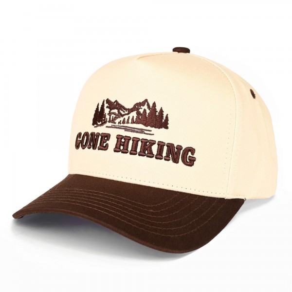 C.C TCM0146
Two Tone "GONE HIKING" Canvas Embroidered Baseball Cap

- Snap Back Closure
- One Size Fits Most
- 100% Cotton