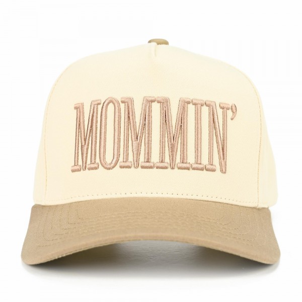 C.C TCM0073
Two Tone "MOMMIN'" Canvas Embroidered Baseball Cap

- Snap Back Closure
- One Size Fits Most
- 100% Cotton