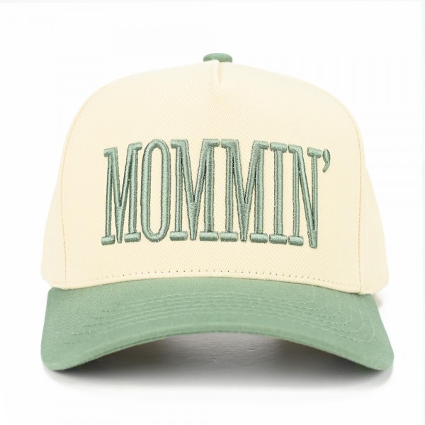 C.C TCM0073
Two Tone "MOMMIN'" Canvas Embroidered Baseball Cap

- Snap Back Closure
- One Size Fits Most
- 100% Cotton