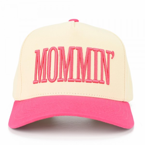 C.C TCM0073
Two Tone "MOMMIN'" Canvas Embroidered Baseball Cap

- Snap Back Closure
- One Size Fits Most
- 100% Cotton