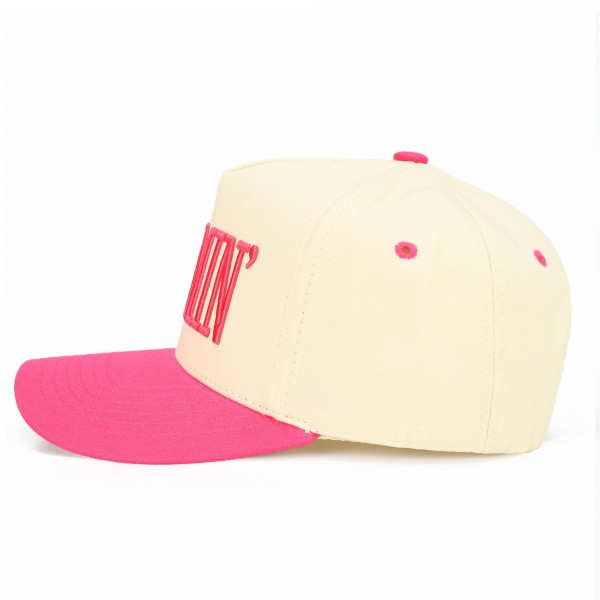 C.C TCM0073
Two Tone "MOMMIN'" Canvas Embroidered Baseball Cap

- Snap Back Closure
- One Size Fits Most
- 100% Cotton