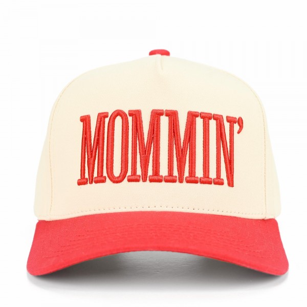 C.C TCM0073
Two Tone "MOMMIN'" Canvas Embroidered Baseball Cap

- Snap Back Closure
- One Size Fits Most
- 100% Cotton