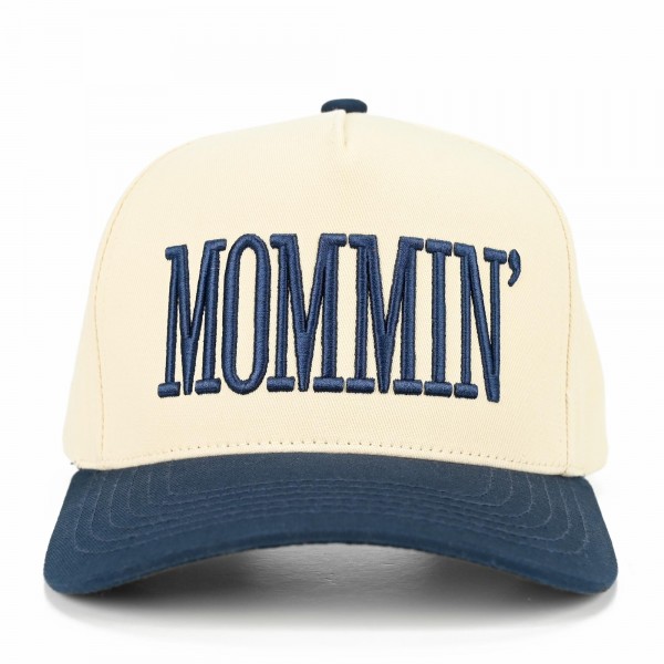 C.C TCM0073
Two Tone "MOMMIN'" Canvas Embroidered Baseball Cap

- Snap Back Closure
- One Size Fits Most
- 100% Cotton