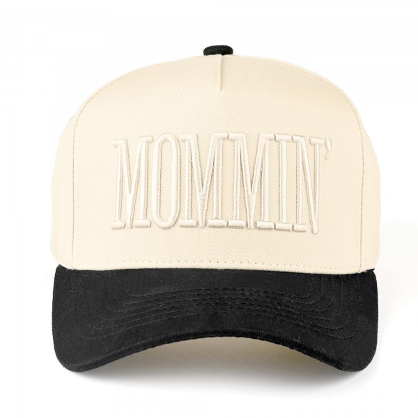 C.C TCM0073
Two Tone "MOMMIN'" Canvas Embroidered Baseball Cap

- Snap Back Closure
- One Size Fits Most
- 100% Cotton