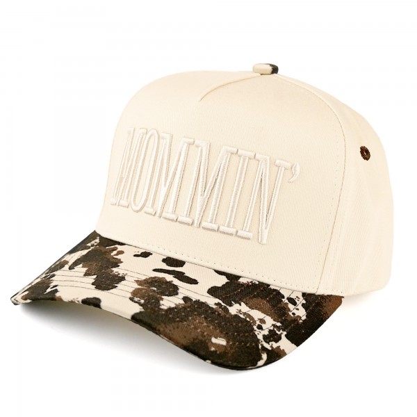C.C TCM0073
Two Tone "MOMMIN'" Canvas Embroidered Baseball Cap

- Snap Back Closure
- One Size Fits Most
- 100% Cotton