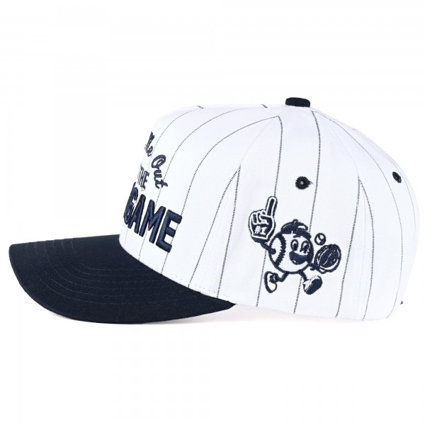 C.C TCM0080
Two Tone & Pin Stripe Embroidered "Take Me Out To The Ball Game" Baseball Cap

- Snap Back Closure
- One Size Fits Most
- 100% Cotton