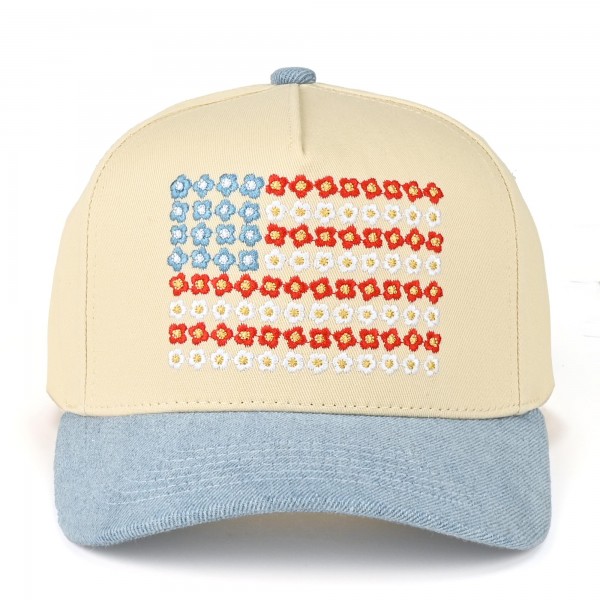 C.C TCM0090
Two Tone Canvas Embroidered Flower Flag Baseball Cap

- Snap Back Closure
- One Size Fits Most
- 100% Cotton