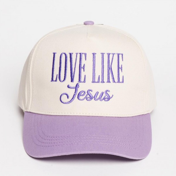 "LOVE LIKE Jesus" Embroidered Two Tone Baseball Cap

- One Size Fits Most
- Snap Back Closure
- 100% Cotton