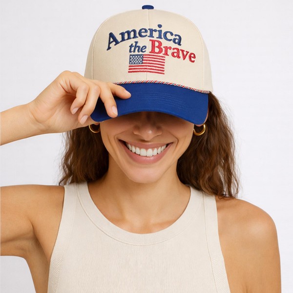 Do Everything In Love "America The Brave" Embroidered Americana Baseball Cap

- One Size Fits Most
- Snap Back Closure
- 100% Cotton