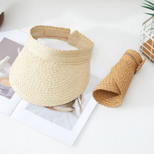 Straw Sun Visor Hat 

- One Size Fits Most 
- 100% Paper 