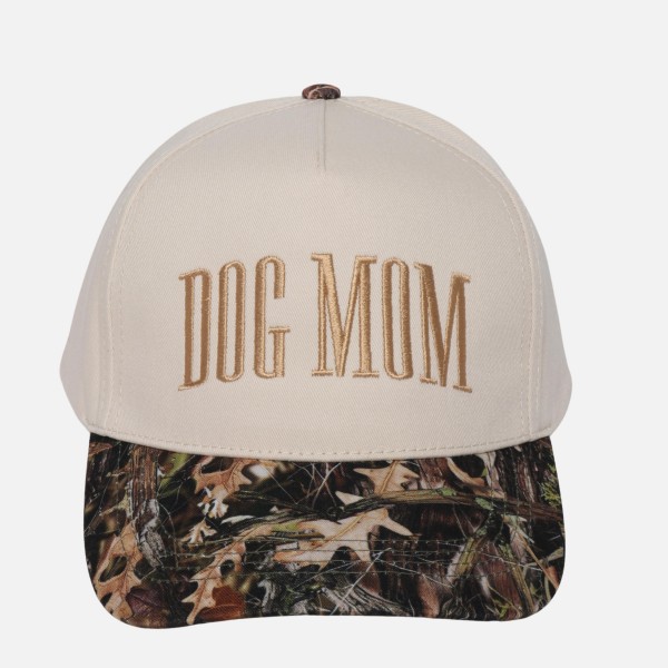 Two Tone "DOG MOM" Embroidered Baseball Cap

- Snap Back Closure
- One Size Fits Most
- 100% Cotton