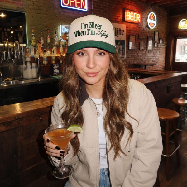 C.C TCM0181
Two Tone Canvas Embroidered "I'm Nicer When I'm Tipsy" Baseball Cap

- Snap Back Closure
- One Size Fits Most
- 100% Cotton
