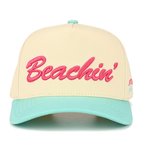 TCM0196
Wave And "Beachin" Embroidered Two Tone Baseball Cap

- Snap Back Closure
- One Size Fits Most
- 100% Cotton
