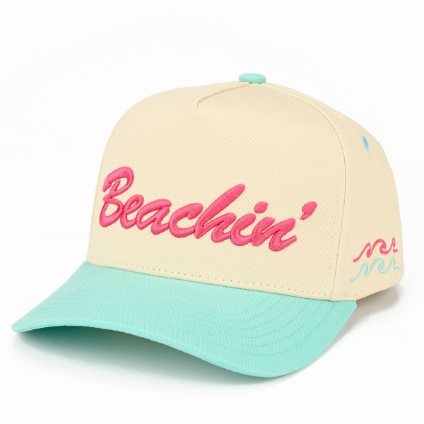 TCM0196
Wave And "Beachin" Embroidered Two Tone Baseball Cap

- Snap Back Closure
- One Size Fits Most
- 100% Cotton
