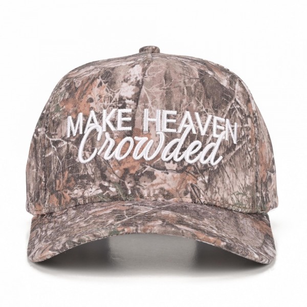 C.C TCM0158
Embroidered "Make Heaven Crowded" Baseball Cap

- Snap Back Closure
- One Size Fits Most
- 100% Cotton