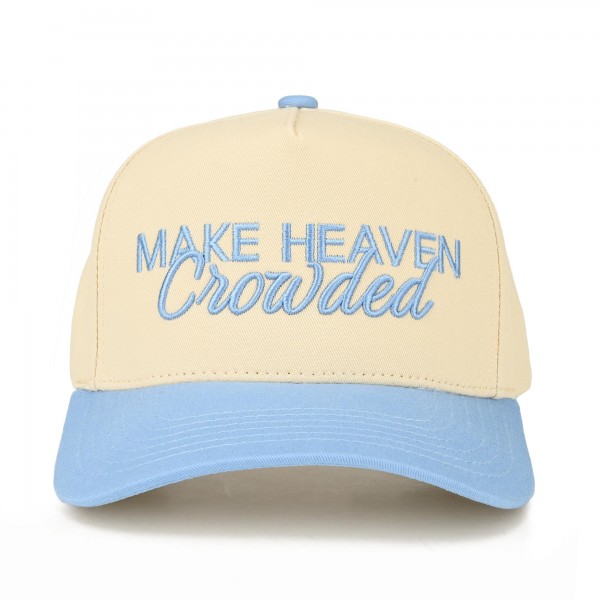 C.C TCM0158
Embroidered "Make Heaven Crowded" Baseball Cap

- Snap Back Closure
- One Size Fits Most
- 100% Cotton