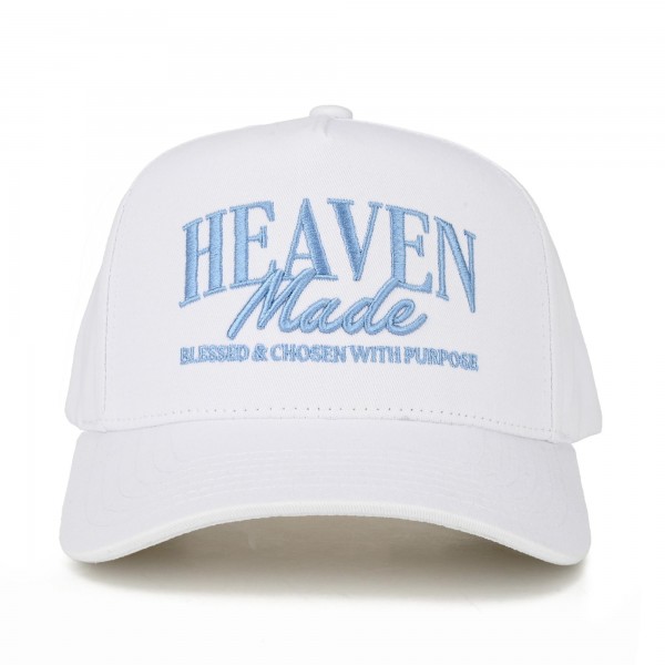 C.C TCM0159
Two Tone Canvas Embroidered "Heaven Made Blessed & Chosen With Purpose" Baseball Cap

- Snap Back Closure
- One Size Fits Most
- 100% Cotton