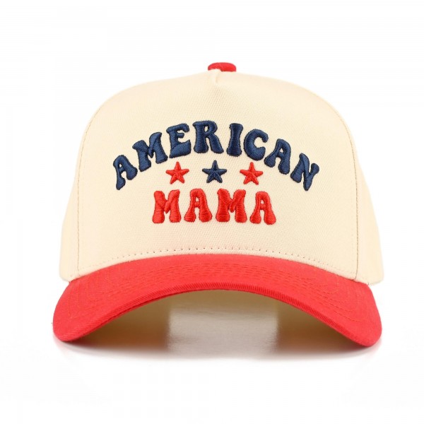 TCM0223
"AMERICAN MAMA" Embroidered Camo Baseball Cap

- One Size Fits Most
- Snap Back Closure
- 100% Cotton