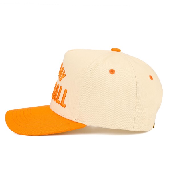C.C TCM0013 Two Tone "SUNDAY FOOTBALL" Canvas Embroidered Baseball Cap - Snap Back Closure - One Size Fits Most - 100% Cotton view 5