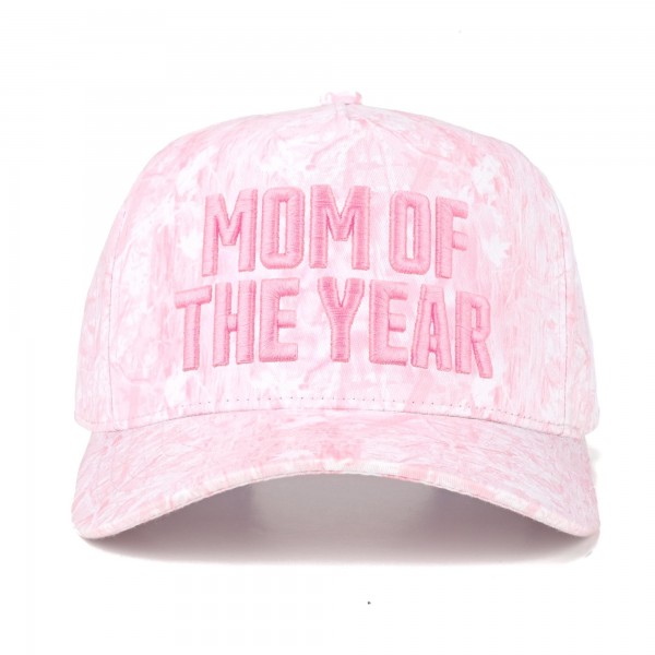 TCM0204
"MOM OF THE YEAR" Embroidered Two Tone Baseball Cap 

- One Size Fits Most 
- Snap Back Closure 
- 100% Cotton 
