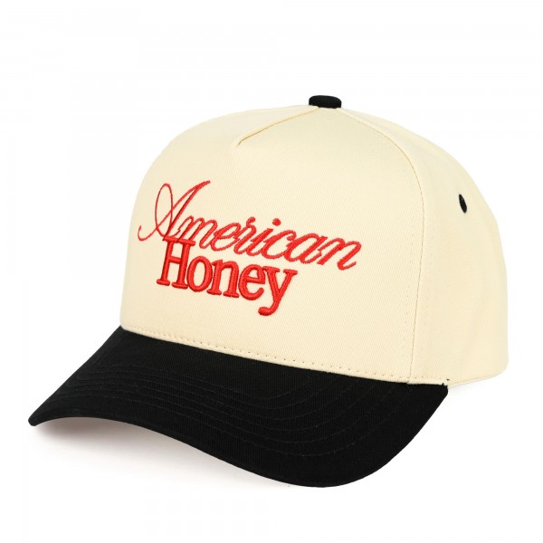 TCM0019BLK2 "American Honey" Embroidered Two Tone Baseball Cap - One Size Fits Most - Snap Back Closure - 100% Cotton view 5
