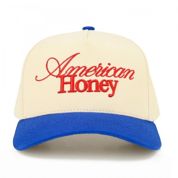 TCM0019BLUE
"American Honey" Embroidered Two Tone Baseball Cap

- One Size Fits Most
- Snap Back Closure
- 100% Cotton