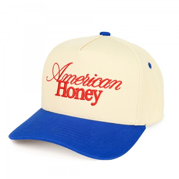 TCM0019BLUE
"American Honey" Embroidered Two Tone Baseball Cap

- One Size Fits Most
- Snap Back Closure
- 100% Cotton
