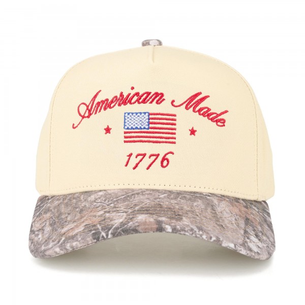 TCM0208
"American Made 1776" Embroidered Two Tone Baseball Cap

- One Size Fits Most
- Snap Back Closure
- 100% Cotton