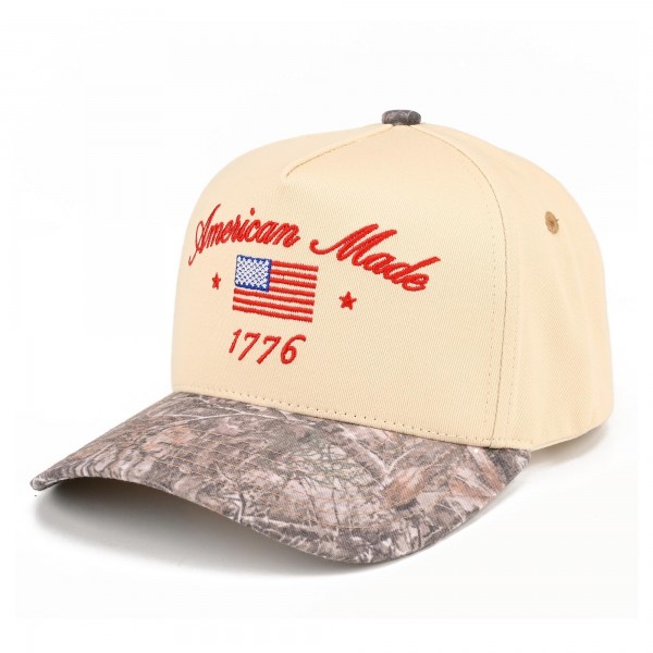 TCM0208
"American Made 1776" Embroidered Two Tone Baseball Cap

- One Size Fits Most
- Snap Back Closure
- 100% Cotton