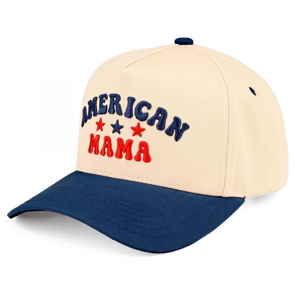 TCM0223
"AMERICAN MAMA" Embroidered Camo Baseball Cap

- One Size Fits Most
- Snap Back Closure
- 100% Cotton